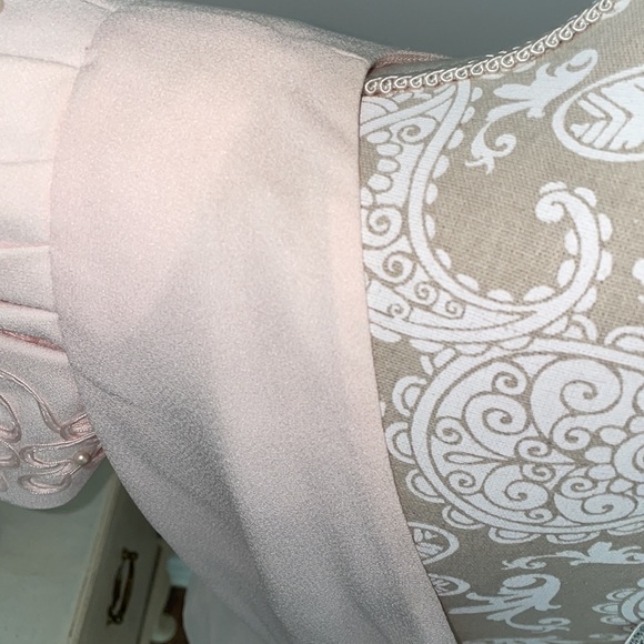 Vintage Morton Myles puff sleeve blush pink dress - Picture 8 of 13